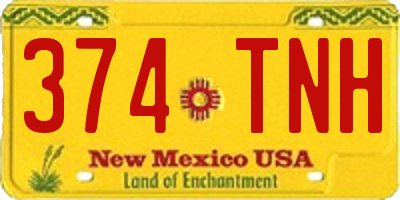NM license plate 374TNH