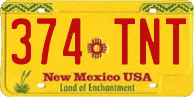 NM license plate 374TNT