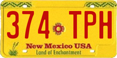 NM license plate 374TPH