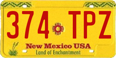 NM license plate 374TPZ