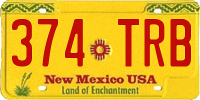 NM license plate 374TRB