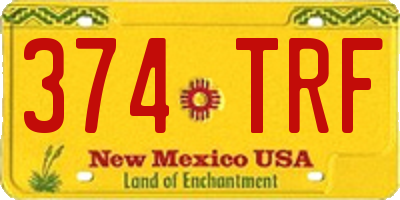 NM license plate 374TRF