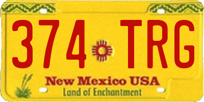 NM license plate 374TRG