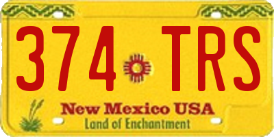 NM license plate 374TRS