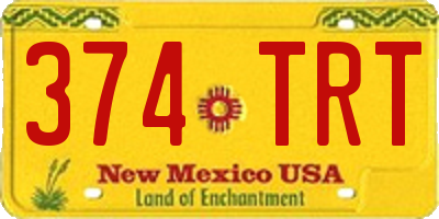 NM license plate 374TRT