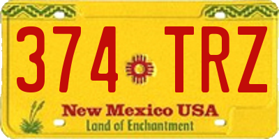 NM license plate 374TRZ