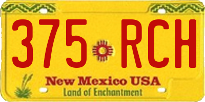 NM license plate 375RCH