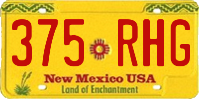NM license plate 375RHG