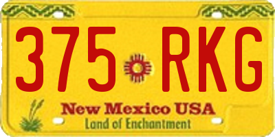 NM license plate 375RKG