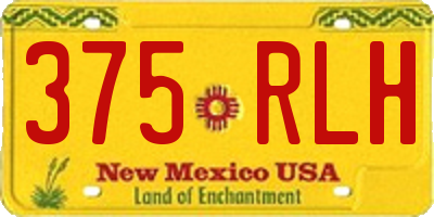 NM license plate 375RLH
