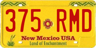 NM license plate 375RMD