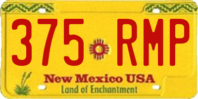 NM license plate 375RMP