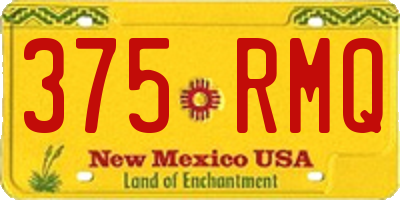 NM license plate 375RMQ