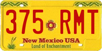 NM license plate 375RMT