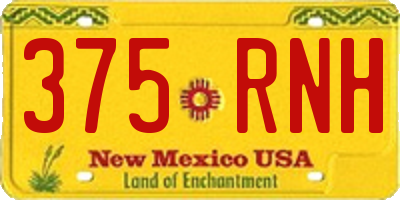 NM license plate 375RNH