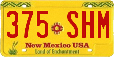 NM license plate 375SHM