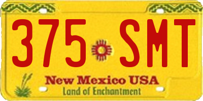 NM license plate 375SMT