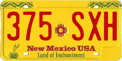NM license plate 375SXH