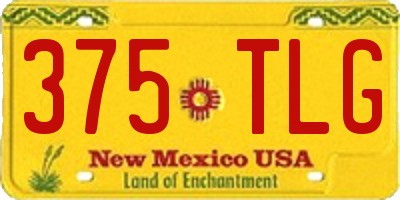 NM license plate 375TLG