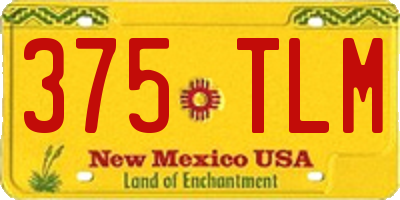 NM license plate 375TLM