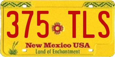 NM license plate 375TLS