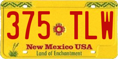 NM license plate 375TLW