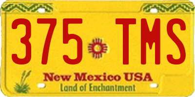 NM license plate 375TMS