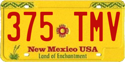 NM license plate 375TMV