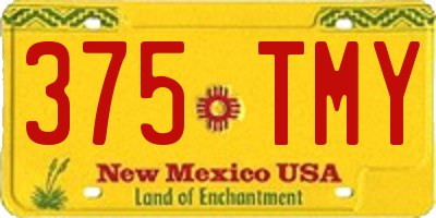 NM license plate 375TMY