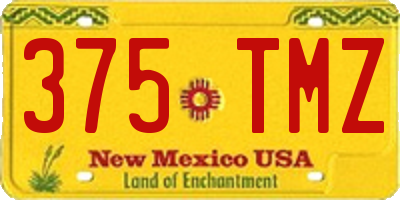 NM license plate 375TMZ