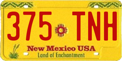 NM license plate 375TNH
