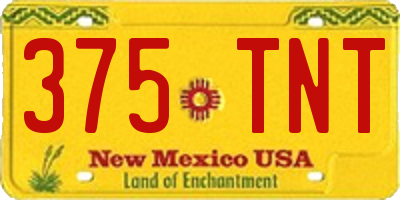 NM license plate 375TNT