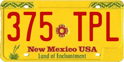 NM license plate 375TPL