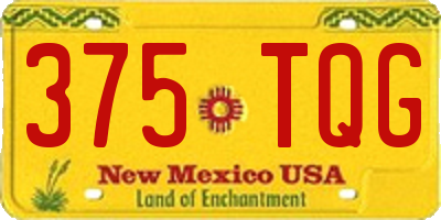 NM license plate 375TQG