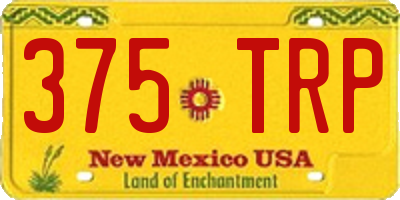 NM license plate 375TRP