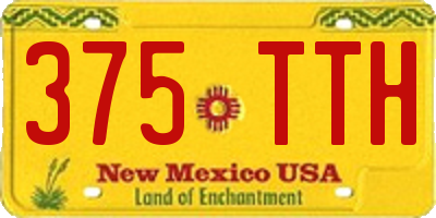 NM license plate 375TTH