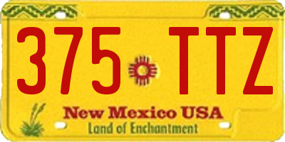 NM license plate 375TTZ