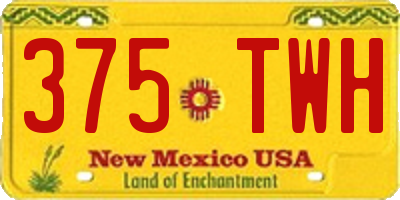 NM license plate 375TWH