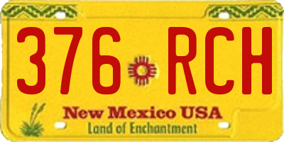 NM license plate 376RCH