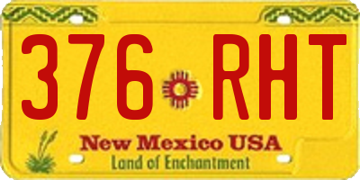 NM license plate 376RHT