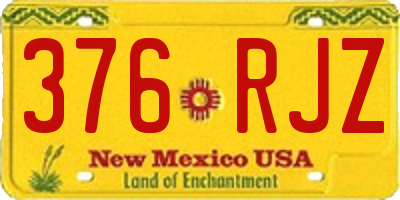 NM license plate 376RJZ