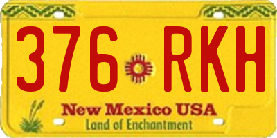 NM license plate 376RKH