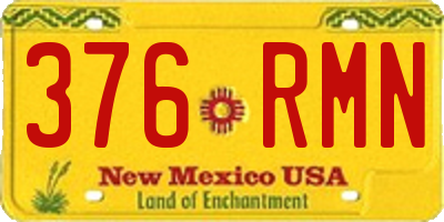 NM license plate 376RMN