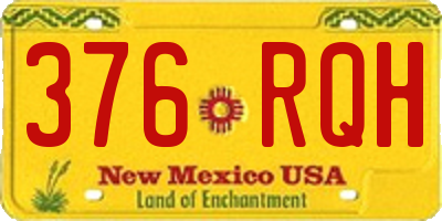 NM license plate 376RQH