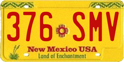 NM license plate 376SMV