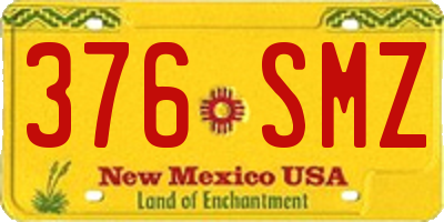 NM license plate 376SMZ
