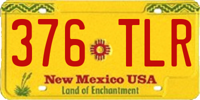 NM license plate 376TLR