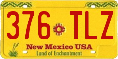 NM license plate 376TLZ