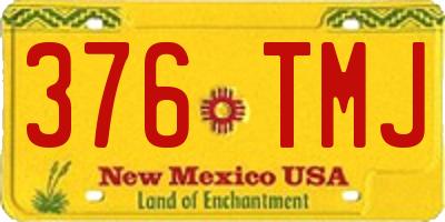 NM license plate 376TMJ