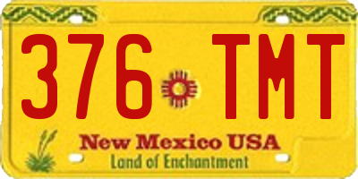 NM license plate 376TMT
